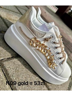 Sneakersy Damskie N09  GOLD