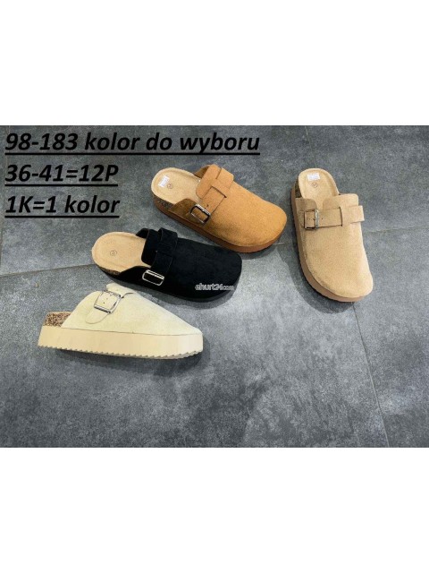 Klapki damskie CK303 YELLOW