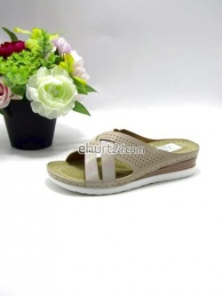 Klapki damskie  N24-1062 BEIGE