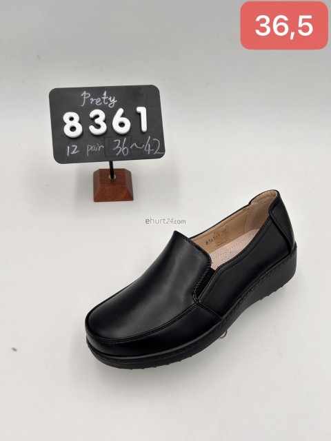 PÓŁBUTY Damskie 8363 BLK