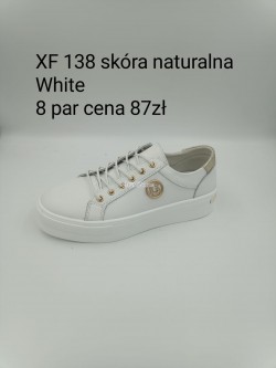 Sneakersy Damskie XF138 WHITE