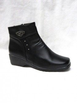 Botki Damskie 39-43, C01 BLACK