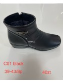 Botki Damskie 39-43 C02 BLACK