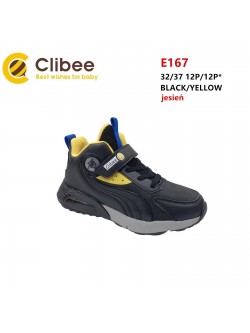 Buty Sportowe Chłopięce 32/37 ,E167 BLACK/YELLOW