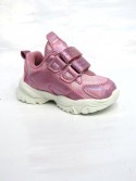 Buty sportowe Dziecięce 22-27,F-35 SILVER/PINK