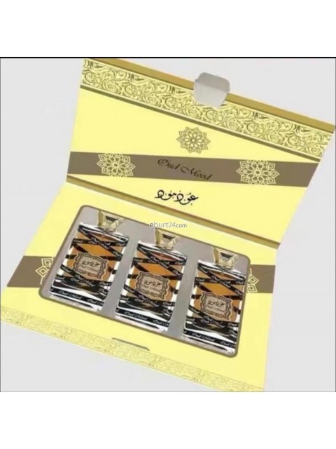 KOSMETY Zestaw perfumy arabskie Al Oud Sublime EDP marki Lattafa 3x50ml