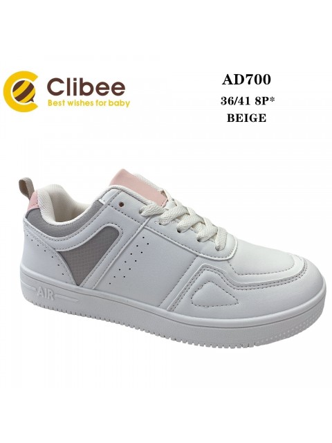 Buty sportowe damskie  AD700 WHITE