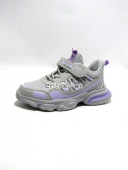 BUTY SPORTOWE DZIEWCZĘCE 31-36,C001 GREY -PURLE