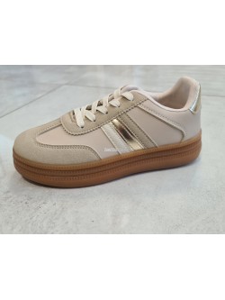 Buty sportowe damskie A185 BEIGE