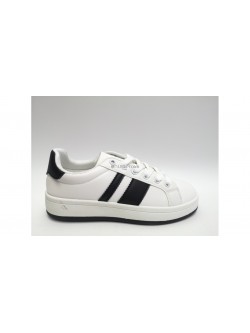 Buty Sportowe Damskie   BO-153 WHITE/BLACK