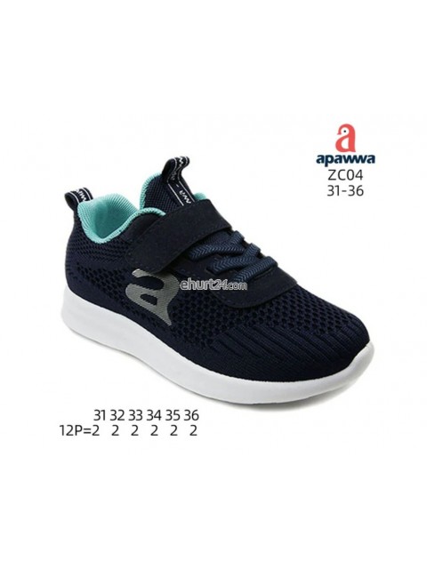 BUTY SPORTOWE Dziecięce 31/36 ,ZC04 BLACK