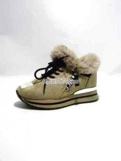 Sneakersy Damskie  XBC-24506 KHAKI