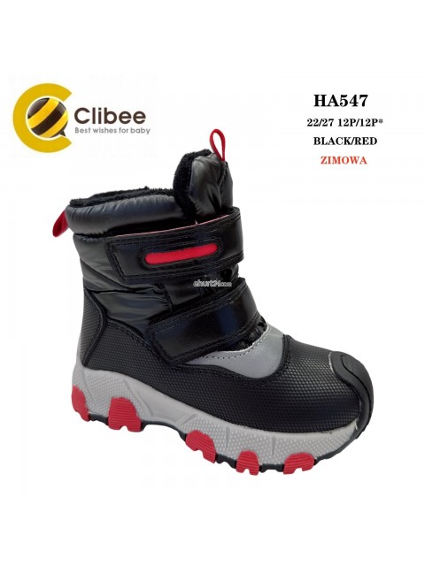 ŚNIEGOWCE CHŁOPIĘCE  27-32,HB526 BLK/RED