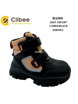 ŚNIEGOWCE CHŁOPIĘCE  22-27,HA503 CAMEL/BLK