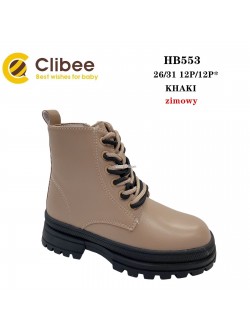 BOTKI Dziewczęce 26-31,HB553 KHAKI