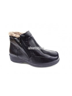 Botki  Damskie 38-43,A12D  BLACK