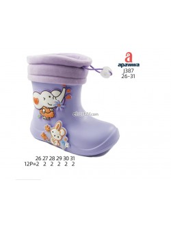 KALOSZE DZIECIĘCE 26-31,J387 PURPLE