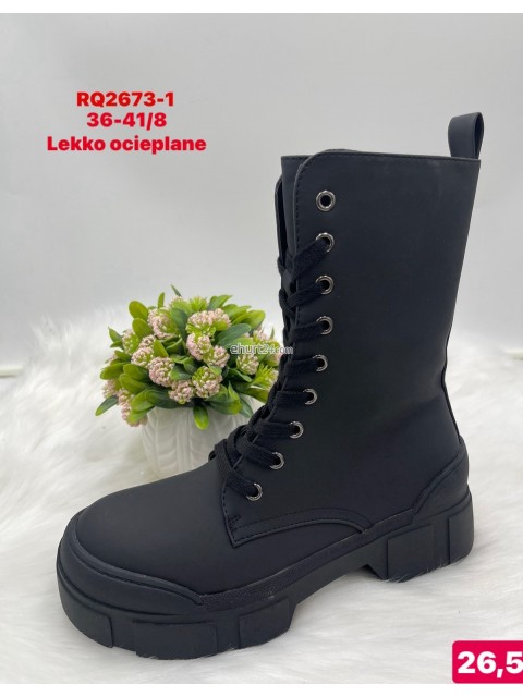 Botki damskie  RQ2673 BLACK