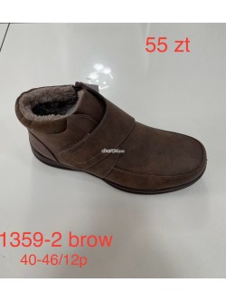 BOTKI Męskie 1359-2 BROWN