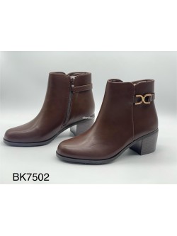 Botki Damskie AM7502 BROWN