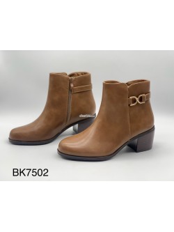 Botki Damskie AM7502 KHAKI