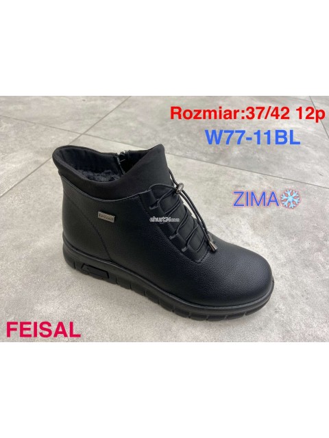 Botki Damskie W77-2 BLACK