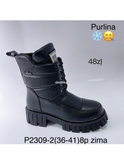 Botki damskie P2309-2 BLACK