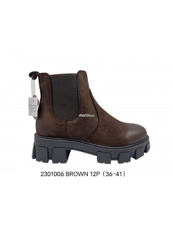 Botki damskie 2301006 BROWN