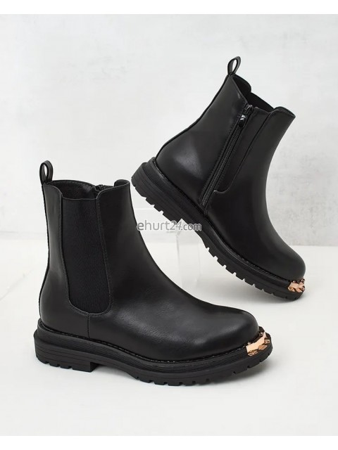 Botki damskie 168-516 BLACK ZAM