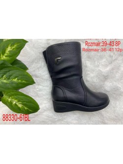 Botki Damskie  39-43, 88330-73 BLACK