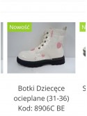 BOTKI Dziewczęce 25-30, K40-1 MIX2