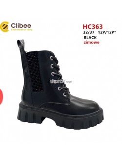 BOTKI Dziewczęce 32-37,HC363 BLK