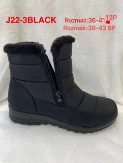 Botki Damskie  J22-3 BLACK