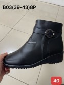 Botki Damskie 39-43,B08T BLK