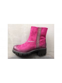 Botki Damskie  A883 FUSHIA