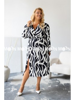 Sukienka Wave Plus Size 82123 czarny