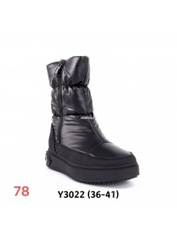 ŚNIEGOWCE DAMSKIE Y3022 BLACK