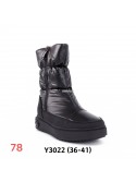 ŚNIEGOWCE DAMSKIE Y3035 BLACK