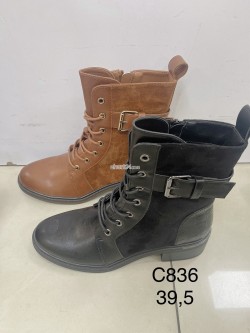 Botki Damskie  C836 CAMEL