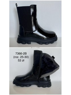 Botki dziecięce 31-36, 7365-3A BLACK