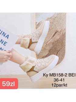 Botki damskie MB158-3 BEIGE