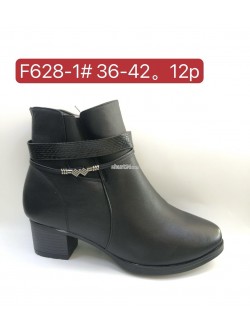 Botki damskie F628-1 BLACK