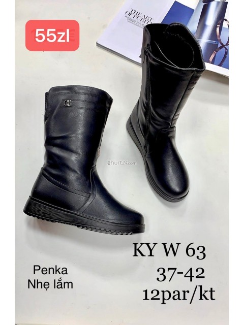 Botki damskie W62 BLACK