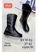 Botki damskie W62 BLACK