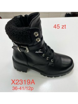 Botki Damskie  X2319A BLACK