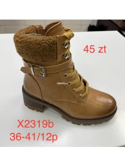 Botki Damskie  X2319B CAMEL