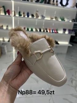 Klapki Damskie  NP88 BEIGE