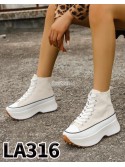 SNEAKERSY  Damskie  LA316  WHITE