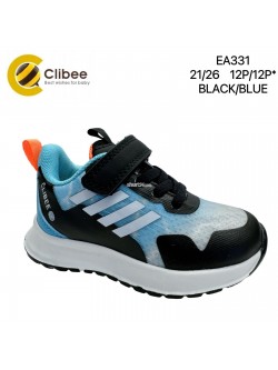 BUTY SPORTOWE CHŁOPIĘCE  21-26,EA331 BLK/BLUE