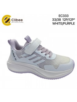 Buty sportowe Dziecięce 33-38,EC333 WHITE/PURPLE